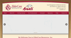 Desktop Screenshot of eldercare-eugene.com